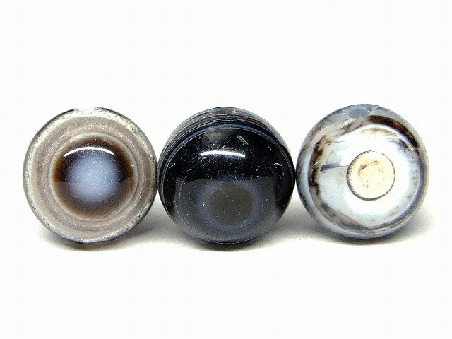 66402　　今月の半額 わけあり 黒天眼石 10mm 1粒売り 神の眼 ネコポス送料無料 チベット産 天然石 パワーストーン