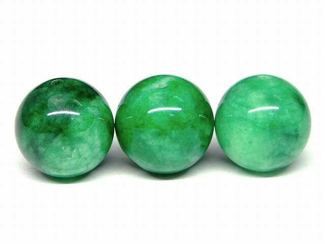 66408B　　今月の半額 わけあり 白緑翡翠 12mm 1粒売り グリーンヒスイ ジェイド ジェード ネコポス送料無料 天然石 パワーストーン