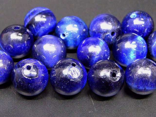 66415M　　今月の半額 わけあり マリンブルータイガーアイ 12mm 1粒売り 青虎目石 ネコポス送料無料 南アフリカ共和国産 天然石 パワーストーン