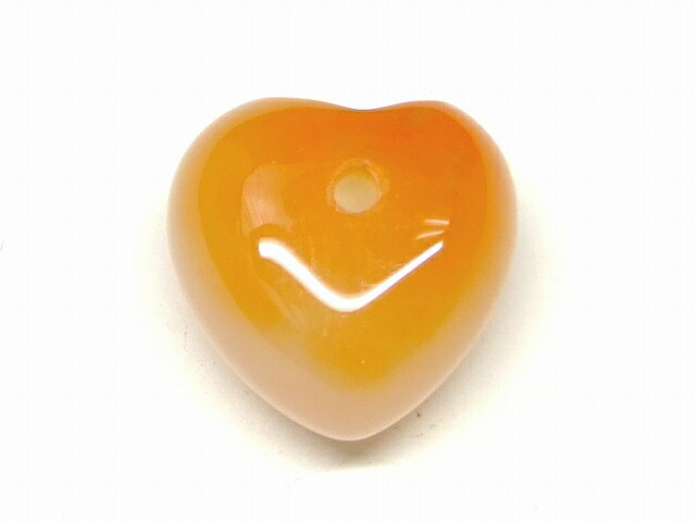 66463　　カーネリアン 15mm 1個売り 穴あり ペンダントトップ 送料無料 天然石 パワーストーン