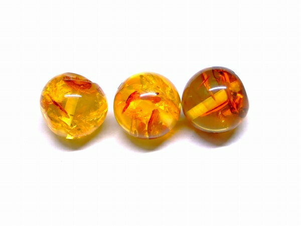 65784　　今月の半額 わけあり 花アンバー 琥珀 12mm 1粒売り 鑑別済・本物保証 送料無料 メキシコ産 天然石 パワーストーン