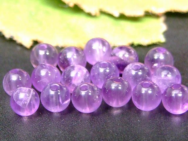 g3-57N　　アメジスト 紫水晶 4mm A 1粒売り 送料無料 天然石 パワーストーン