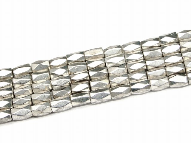 68155　　工場処分品特価 今月半額以下 わけあり 430gセット シルバー ヘマタイト 磁気有 8mm×5mm 約50..