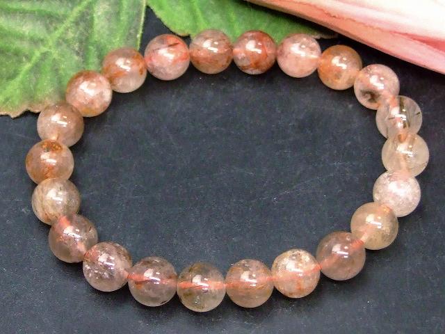 68128　 ミックスルチルクォーツ 針水晶 10mm ブレスレット 内径19cm ポーチ付き 送料無料 ブラジル産 天然石 パワーストーン