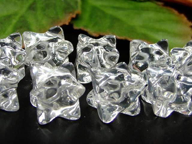 g3-308D　　水晶 12mm〜13mm 5A 1粒売り クリスタル クォーツ マルカバスター マカバスター スターダイスカット 金平糖 鑑別済 本物保証 送料無料 天然石 パワーストーン