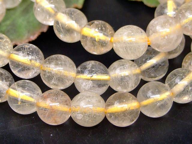 g3-1504C　　ルチルクォーツ 針水晶 8mm ブレスレット 内径16cm ポーチ付き 送料無料 ブラジル産 天然石 パワーストーン