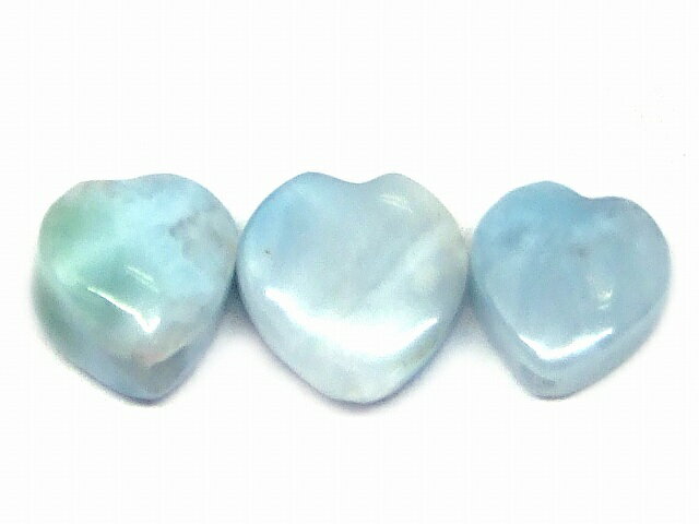 68269　　 今月の半額 わけあり ラリマー ハート型 7mm〜8mm 1粒売り ドミニカ共和国産 送料無料 天然石 パワーストーン
