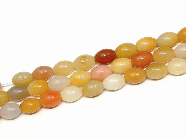 g3-3386G　　黄翡翠 ヒスイ 14mm×10mm 樽 たる型 1連39cm 通し針、解説書、1mゴム付き 送料無料 天然石 パワーストーン