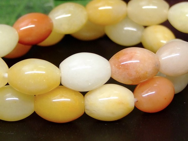 g3-3386H　　黄翡翠 ヒスイ 14mm×10mm 樽 たる型 ブレスレット 内径調節可 送料無料 天然石 パワーストーン