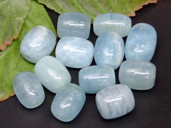 b3-7131A　　アクアマリン 18mm〜13mm×12mm 1個売り 樽 たる型 藍玉 送料無料 ブラジル産 天然石 パワーストーン