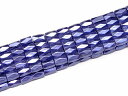H3-1E 工場処分品特価 今月半額以下 わけあり ヘマタイト 藤色 磁気あり 8mm×5mm~6mm カット 磁有 1連40cm 通し針、解説書、1mゴム付き 送料無料 イギリス産 天然石 パワーストーン