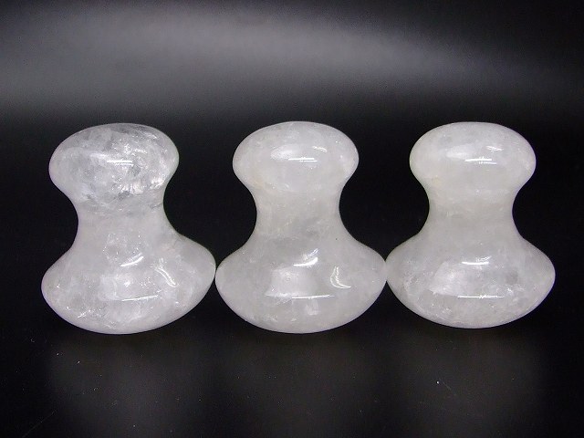 66605　　今月の半額 わけあり 水晶 かっさ 41mm×35mm×25mm 1個売り クリスタル クォーツ ツボ押し マッサージ ネコポス送料無料 天然石 パワーストーン