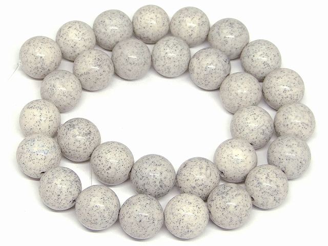 楽天天然石 パワーストーン hinryog3-1751F　　北投石 14mm 1連39cm 通し針、解説書、1mゴム付き 台湾 原石 超遠赤外線 健康 送料無料 天然石 パワーストーン