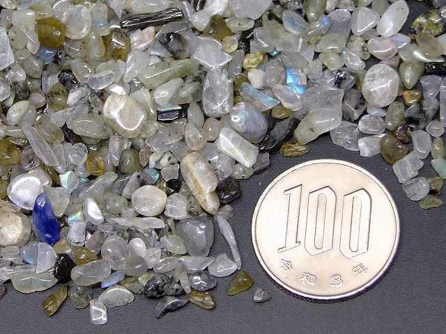 ラブラドライトB さざれ　今月30％OFF 100g 浄化用 さざれ (1mm〜12mm) 送料無料 マダガスカル産 天然石 パワーストーン