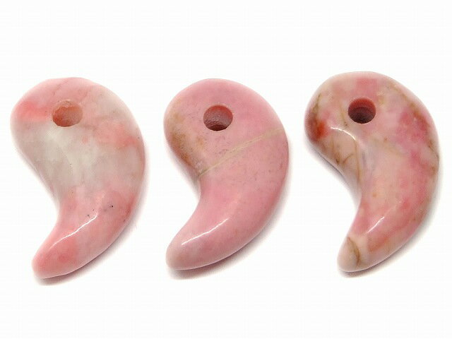 樂天商城 - 66481E　　勾玉 ロードナイト 18mm×12mm AA 1個売り ネコポス送料無料 天然石 パワーストーン