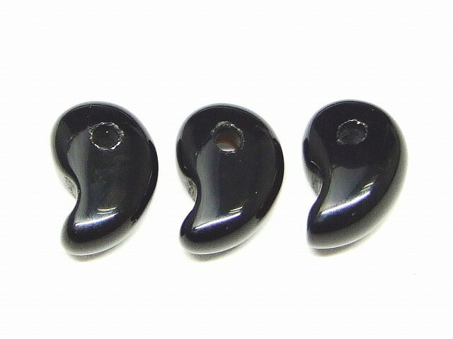 樂天商城 - 66453G　　今月30％OFF わけあり オニキス 勾玉 10mm×6mm 1個売り ネコポス送料無料 天然石 パワーストーン