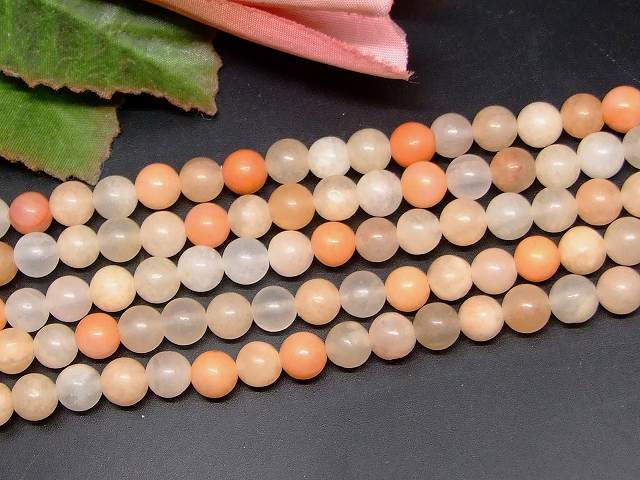 g3-29F　　ピンクアベンチュリン 6mm A 1連38cm 通し針、解説書、1mゴム付き 送料無料 天然石 パワーストーン