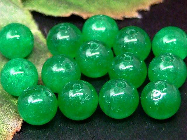 65326　　今月の半額 わけあり 濃緑翡翠 8mm 1粒売り ヒスイ ジェード ジェイド ネコポス送料無料 天然石 パワーストーン