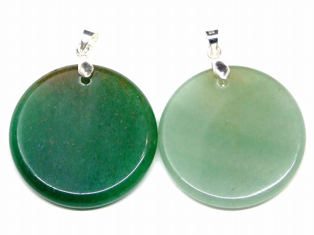 64878A 今月の半額 わけあり アベンチュリン 30mm 1個売り 穴あり ペンダントトップ バチカン付き 送料無料 天然石 パワーストーン