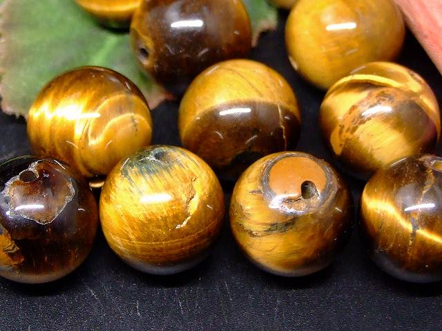 66840　　今月の半額 わけあり イエロータイガーアイ 黄虎目石 14mm 1粒売り 南アフリカ共和国産 ネコポス送料無料 天然石 パワーストーン