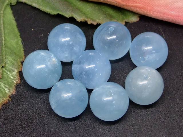 66798　　アクアマリン 11mm〜12mm AA+ 1粒売り 送料無料 ブラジル産 天然石 パワーストーン