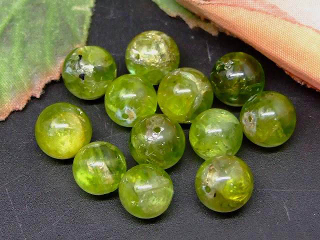 g3-1023N　　今月の半額 わけあり ペリドット 9mm〜10mm 1粒売り 鑑別済 本物保証 送料無料 ミャンマー産 天然石 パワーストーン