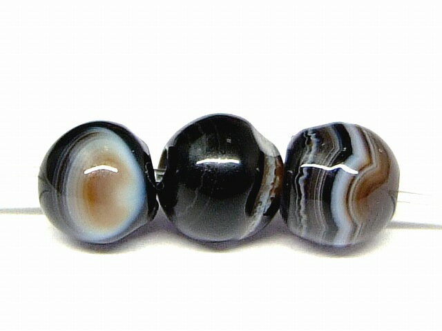 67609　　今月の半額 わけあり 縞オニキス 5mm〜6mm 1粒売り ネコポス送料無料 天然石 パワーストーン