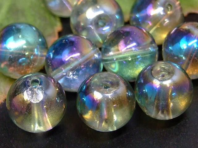 67450　　今月の半額 わけあり グリーンアクアオーラ 12mm 1粒売り グリーンオーラ 水晶 ネコポス送料無料 ブラジル産 天然石 パワーストーン