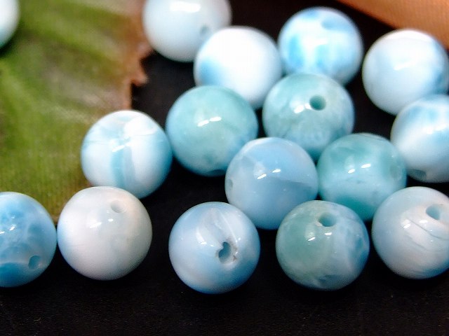 67449　　今月の半額 わけあり ラリマー 6mm 1粒売り ドミニカ共和国産 ネコポス送料無料 天然石 パワーストーン