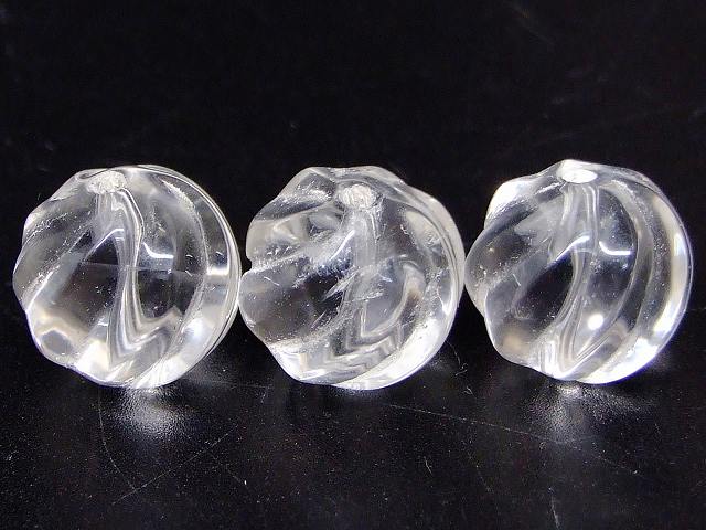 樂天商城 - 67461　　今月の半額 わけあり 水晶 ツイスト 13mm〜14mm 1粒売り クリスタル クォーツ ネコポス送料無料 天然石 パワーストーン