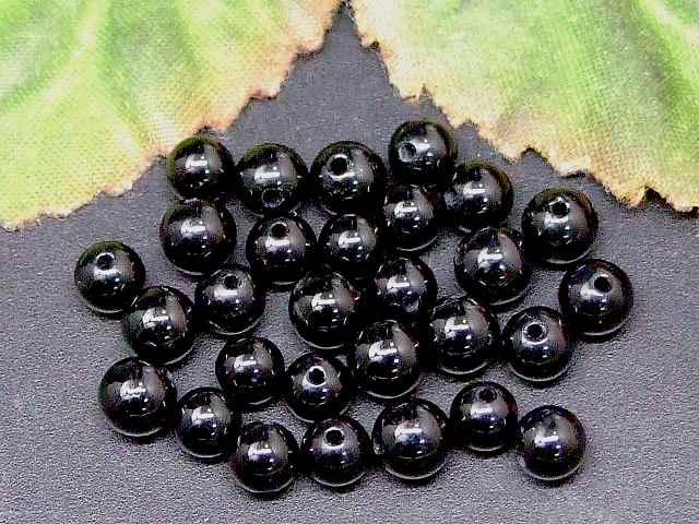67495　　今月の半額 わけあり ブラックトルマリン 4mm 10粒セット 電気石 ネコポス送料無料 ブラジル産 天然石 パワーストーン