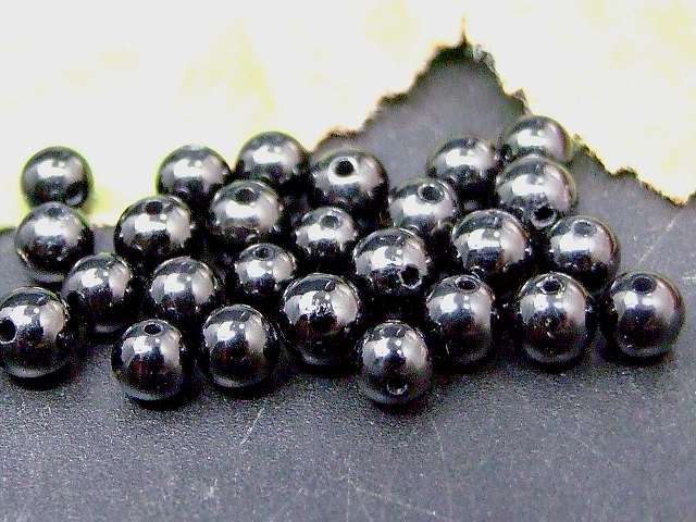 67495　　今月の半額 わけあり ブラックトルマリン 4mm 10粒セット 電気石 ネコポス送料無料 ブラジル産 天然石 パワーストーン
