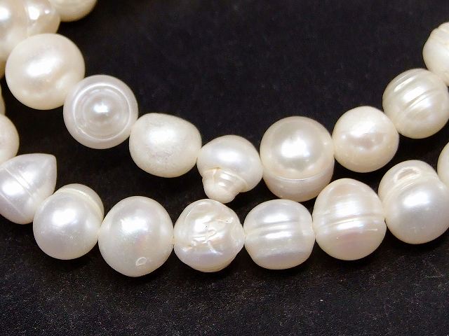 g3-1696C　　淡水 パール 真珠 8mm〜9mm ブレスレット 内径調整可 送料無料 天然石 パワーストーン