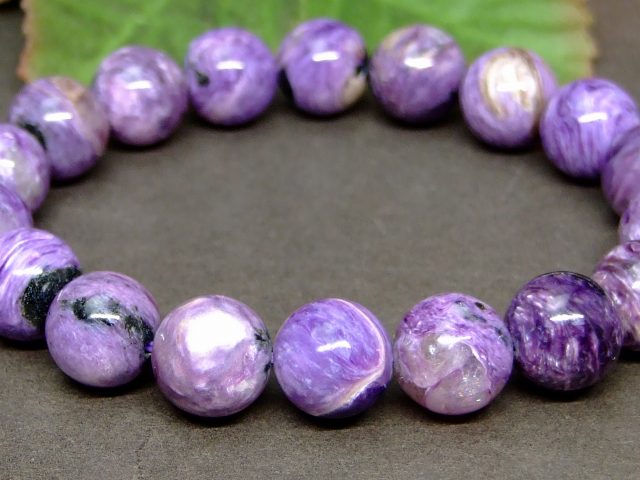 64957　　今月30％OFF チャロアイト 11mm～12mm 3A ブレスレット 内径18cm ポーチ付き 送料無料 天然石 パワーストーン