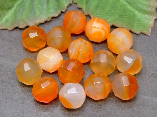 g3-142P　　カーネリアン 10mm 5A カット 1粒売り ネコポス送料無料 天然石 パワーストーン