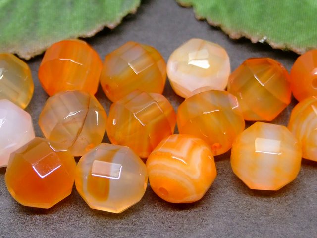 g3-142P　　カーネリアン 10mm 5A カット 1粒売り ネコポス送料無料 天然石 パワーストーン