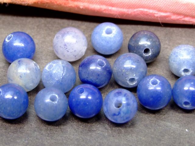 65022A　　今月の半額 わけあり ブルーアベンチュリン 6mm 1粒売り ネコポス送料無料 天然石 パワーストーン