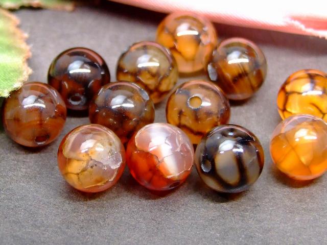 g3-956R　　今月の半額 わけあり 龍紋瑪瑙 メノウ アゲート 8mm 1粒売り ネコポス送料無料 天然石 パワーストーン