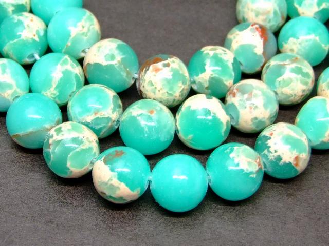 g3-3390C　　インペリアルジャスパー 10mm 1連39cm 通し針、解説書、1mゴム付き 送料無料有 天然石 パワーストーン