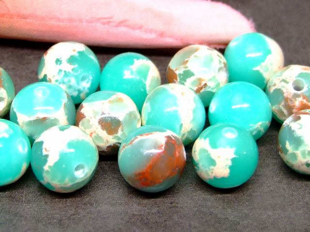 g3-3390M　　インペリアルジャスパー 10mm 1粒売り ネコポス送料無料 天然石 パワーストーン