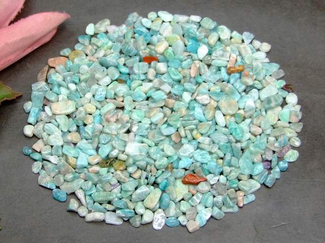 アマゾナイトA 小粒 さざれ 1kg 浄化用 さざれ 送料無料 中国産 天然石 パワーストーン