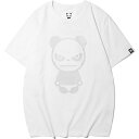 送料無料［メンズ］ハイパンダ HIPANDA 定番 シャドー　ラバー プリント Tシャツ オーガニック サステナブル おしゃれ かっこいい 半袖 春 夏 夏物 綿 100％ 白Tシャツ カットソー ロゴ 白 黒 大きいサイズ XXL LL XL