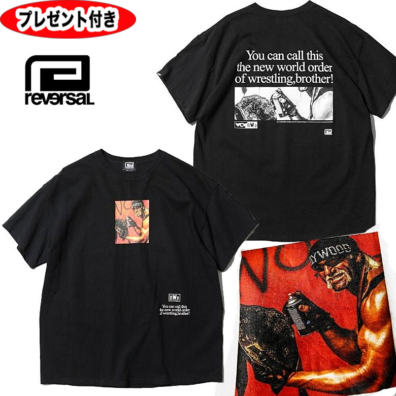 リバーサル reversal tシャツ rvhh001 nWo HOLLYWOOD HOGAN TEE ハルク　ホーガン　半袖Tシャツ クリックポスト便(追跡可能メール便)送料無料 rvddw ジム 格闘技のサムネイル