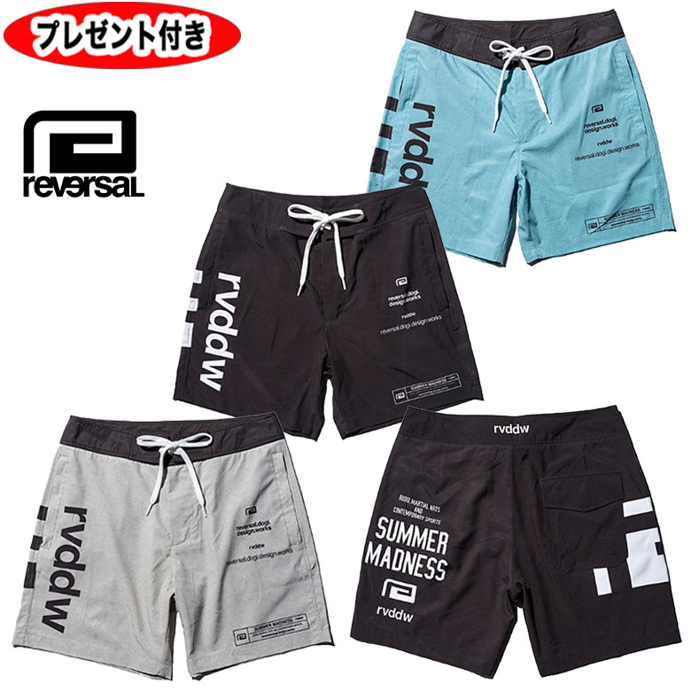 reversal リバーサル SUMMER MADNESS BOARD SHORTS 両ポケット有り 水陸両用 ストレッチ アクティブショーツ ラッシュガード rv23ss504 パンツ rdddw ビッグマーク トレーニング ジム フィットネス　ストレッチ ショーツ メンズ 格闘技