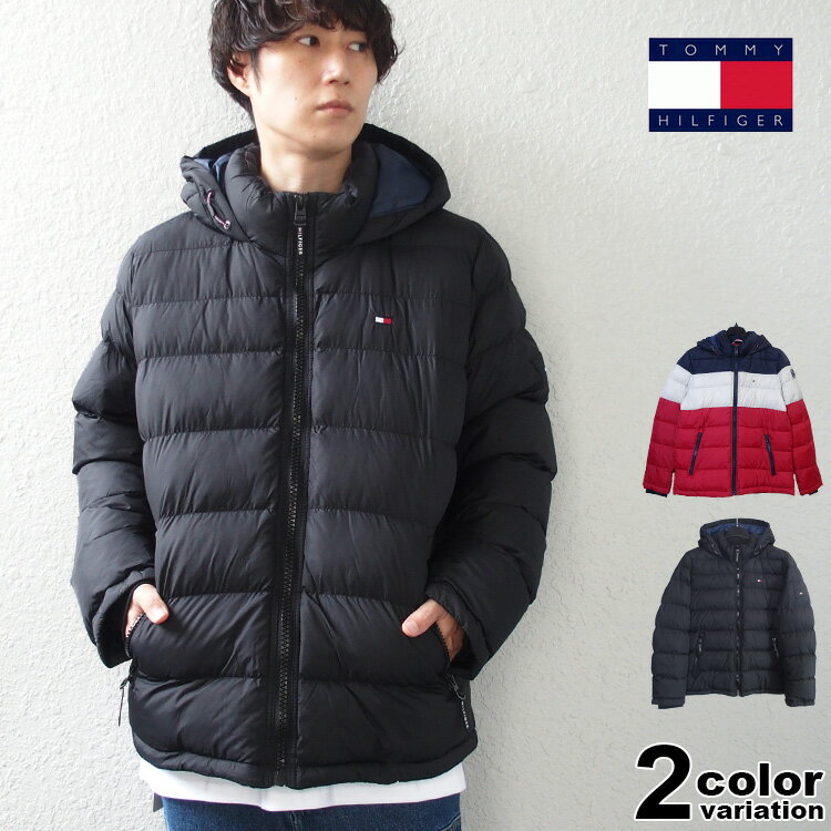 g~[qtBK[ ȃWPbg TOMMY HILFIGER NYLON PERFORMANCE HOODY PUFFER JACKET (tommy WPbg ȃu] AE^[ Y 158AN508)    