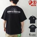 ネスタブランド NESTA BRAND Tシャツ 半袖 ネスタ Tシャツ メンズ ライオン ワッペン オーバー シルエット T 242NB1006B (nesta brand tシャツ トップス ネスタ 2XL 3XL) 【メール便対応】