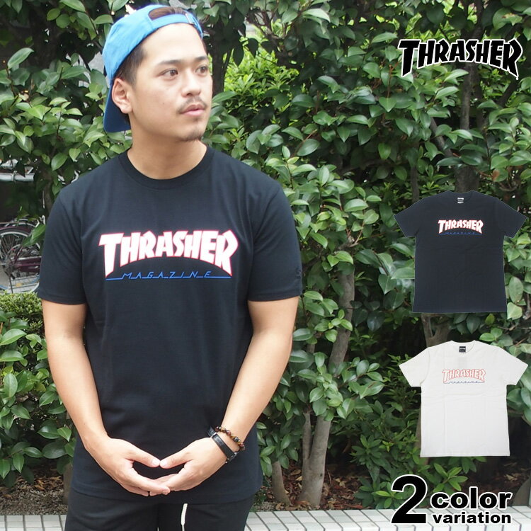 スラッシャー tシャツ THRASHER STARTER スターター 半袖 メンズ マグロゴ スケーター thrasher 大きいサイズ