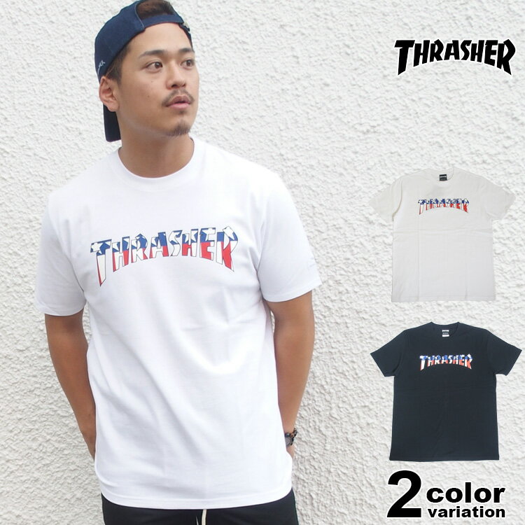 スラッシャー tシャツ THRASHER STARTER スターター 半袖 メンズ マグロゴ スケーター thrasher 大きいサイズ