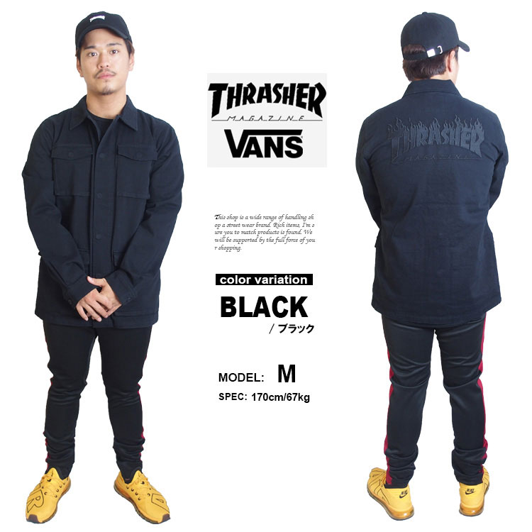 VANS X THRASHER M65 JACKET ヴァンズ スラッシャー M65ジャケット [VN0A36K7] 【vans thrasher ジャケット バンズ スラッシャー コラボ メンズ 2017年秋物新作 】【あす楽対応】