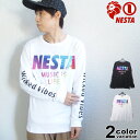 ネスタブランド NESTA BRAND Tシャツ 長袖 メンズ 203NB1109 レインボー 中肉 スムース ロンT (nesta brand ロンT トップス ネスタ) 【あす楽対応】